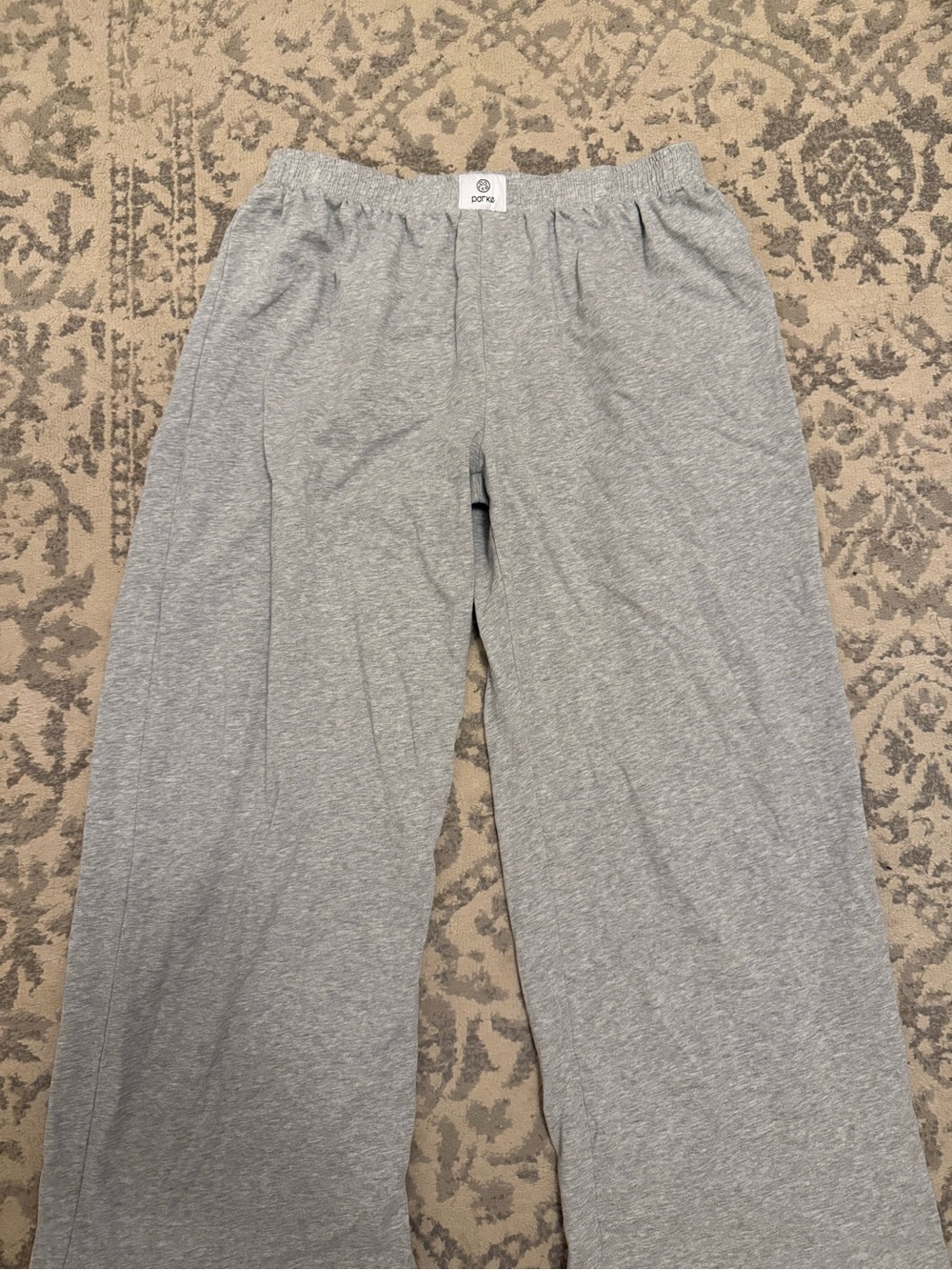 Parke Light Grey Cotton Boxer Sweatpantd